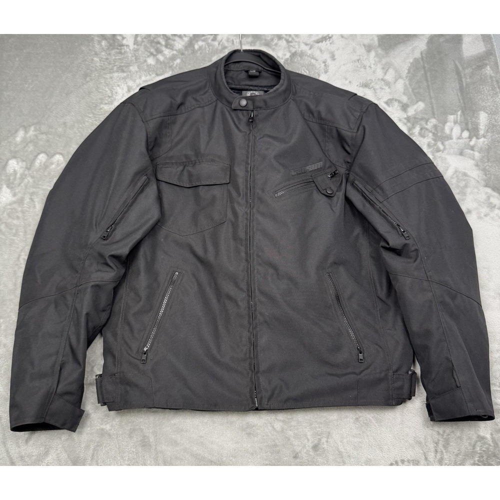 Can-Am BRP Motorcycle Jacket XL Black Motorcycle Riding Armor Gear Coat Biker